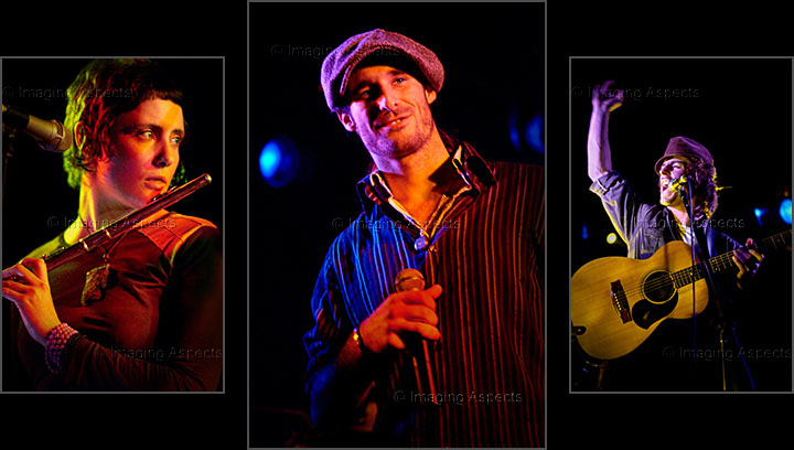 Guest vocalist Felix Riebl performs with Symbiosis at the Prince of Wales Hotel in St. Kilda, Victoria, Australia.