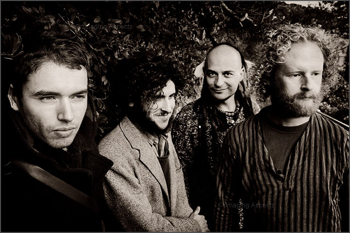 Band photo of Prajna taken at Half Moon Bay in Black Rock, Victoria, Australia.